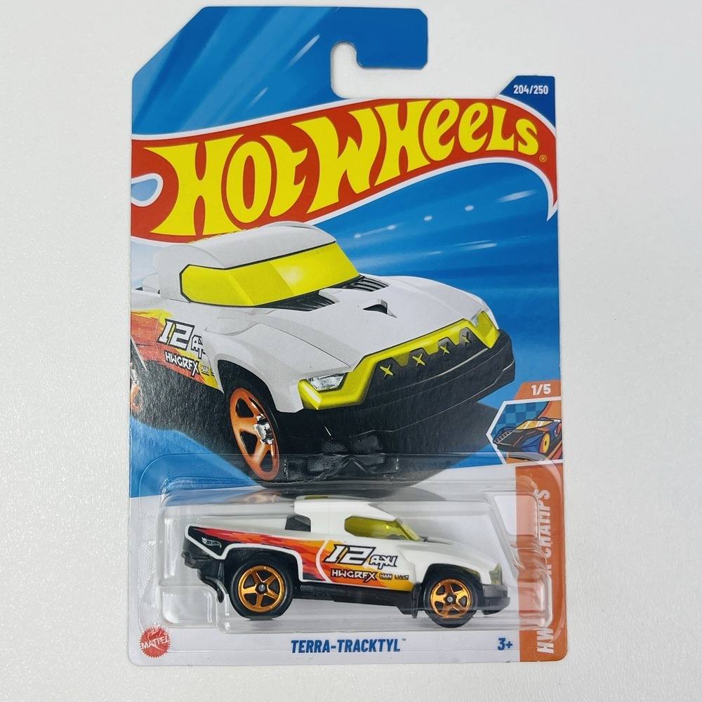 Hot Wheels Terra Tracktyl White Mattel 204/250 2025 HW Track Champs - Picture 7 of 9